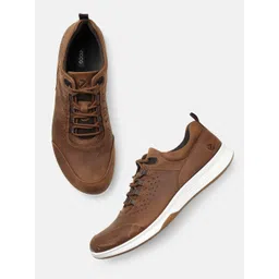 ECCO Men Leather Walking Non-Marking Shoes