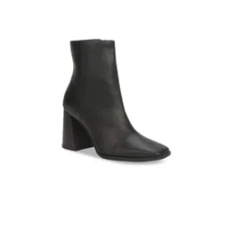 Truffle Collection Women Black Solid Heeled Boots