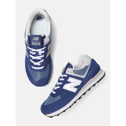 New Balance Men 574 Reflective Suede Sneakers