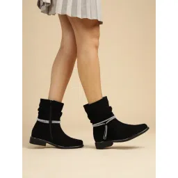 Truffle Collection Women's Black Casual Boots