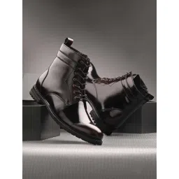 San Frissco Men's Brown Derby Boots