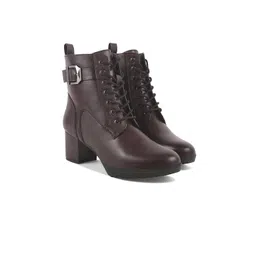 SHUZ TOUCH Women Casual Block-Heeled Chunky Boots