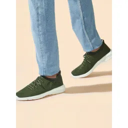 Neemans Men's Commuter Basics Olive Casual Sneakers