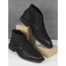 Davinchi by Metro Men's Black Chukka Boots