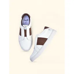 yoho Women Colourblocked PU Slip-On Sneakers