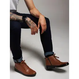 Zoom Shoes Men's Tan Derby Boots
