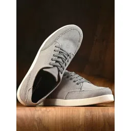 Carlo Romano Men's Grey Casual Sneakers