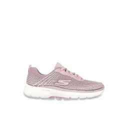 Skechers Women's GO WALK 6 - STUNNING GLOW Mauve Walking Shoes