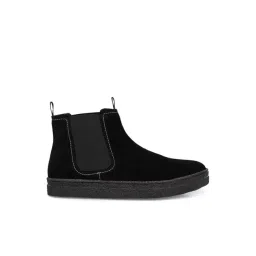 Carlo Romano Men's Black Chelsea Boots