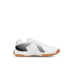 Puma Unisex Badminton Smash White & Black Indoor Court Shoes