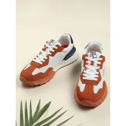 SPYKAR Men Colourblocked PU Lace-Ups Sneakers