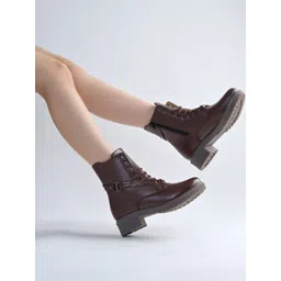 Shoetopia Women Block Heeled Boots