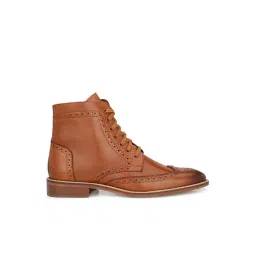 Delize Men's Tan Brogue Boots