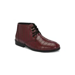 glitchez Men Round Toe Regular Boots