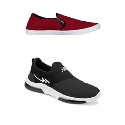 Free Kicks Men Multicoloured Mesh Marking Running Sports Shoes