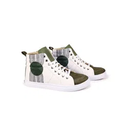 KobSook Men Printed Suede Sneakers