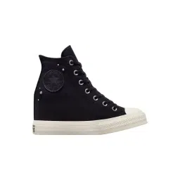 Converse Women's Chuck Taylor All Star Internal Wedge Pearls & Studs High Top Black Sneakers