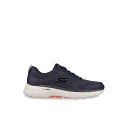 Skechers Men's GO WALK 6 - AVALO Navy Walking Shoes