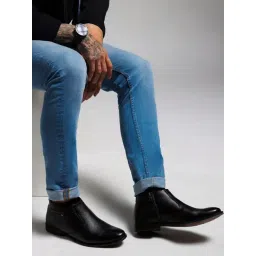 Zoom Shoes Men's Black Casual Boots