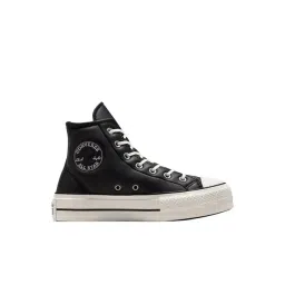 Converse Women's Chuck Taylor All Star Lift Platform Puffed Up High Top Black Sneakers