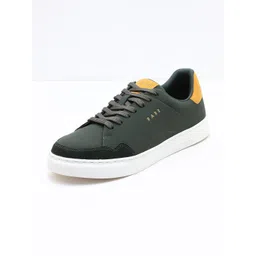 RARE RABBIT MAWI Men Round Toe Lace-Ups Suede Sneakers