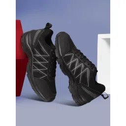 Liberty Men's LEAP7X MOUNTAIN2E Black Running Shoes