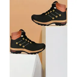 Shoe Island Hiker-X Men Lace-Up Heavy Duty Regular Ankle Boots