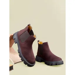 Killer Men Slip On Flatform Heel Chelsea Boots