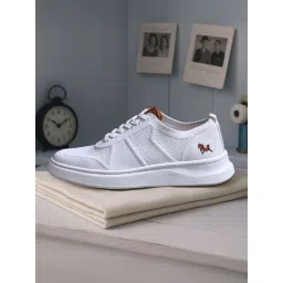 Neemans Men's Elevate Low Top White Casual Sneakers