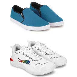 Free Kicks Men Multicoloured Mesh Marking Running Sports Shoes