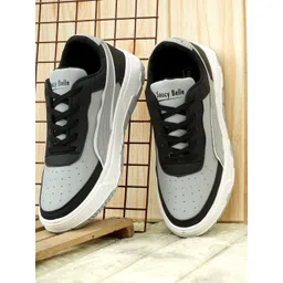 SAUCY BELLE Men Perforations Sneakers with Laser Cuts