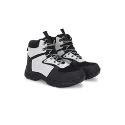 Ozarro Grey Synthetic Leather Casual Shoes