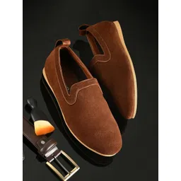CARLO ROMANO Men Suede Slip-On Sneakers