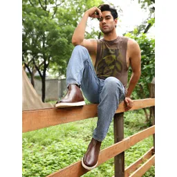 THOMAS CRICK Men Leather Chelsea Boots