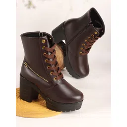 STRASSE PARIS Women Ankle Length Block HeeledBoots