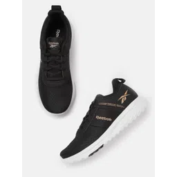 Reebok Men Black Woven Design Fitness 24/7 Running Shoes