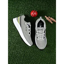 Allen Cooper Men Grey Mesh Sports Shoes