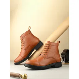 GALEX Men Leather Boat Shoes