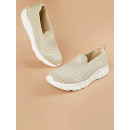 Ginger by Lifestyle Women Textured PU Slip-On Sneakers