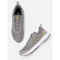 Adidas Men Grey Woven Design Runmagica Running Shoes