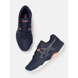 ASICS Men Gel-Renma Brand Logo Detailed Woven Design Badminton Shoes