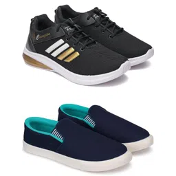 Free Kicks Men Multicoloured Mesh Marking Running Sports Shoes