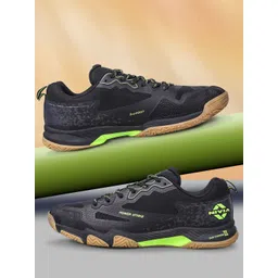 NIVIA Men Powerstrike 4.0 Badminton Lace-Up Non-Marking Sports Shoes