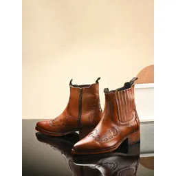 MILLE DOLLARI Men Leather Casual Cowboy Boots