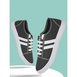 Spotwalk Men Striped Sneakers Casual Shoes