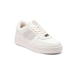 Flying Machine Men Lace-Ups Round Toe PU Sneakers