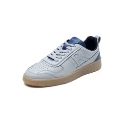 RARE RABBIT Men Nigel Primary Ice Blue Leather Sneakers