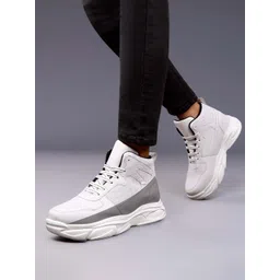 Bxxy Men Elevator Hidden Height Increasing Lace-up Boots