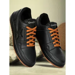 Groofer Men Synthetic Lace Up Fastening Sneakers