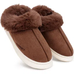 Comfortable Indoor/Outdoor Winter Snow Boot Girls Winter Fur Shoes- Brown Boots For Women